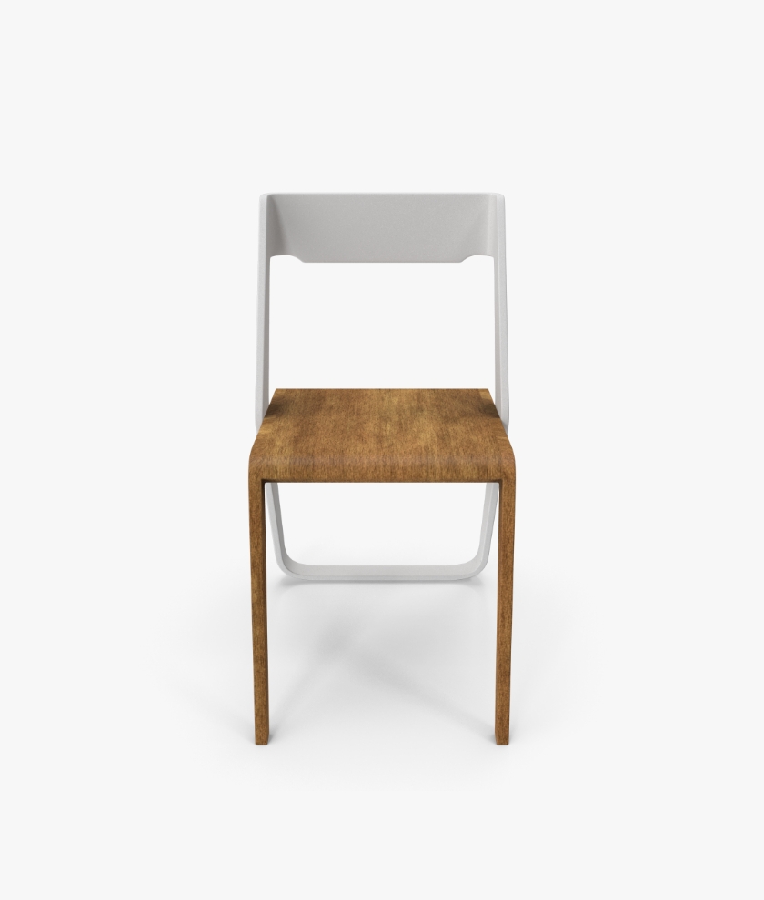 Wood Arm Chair In Rustic