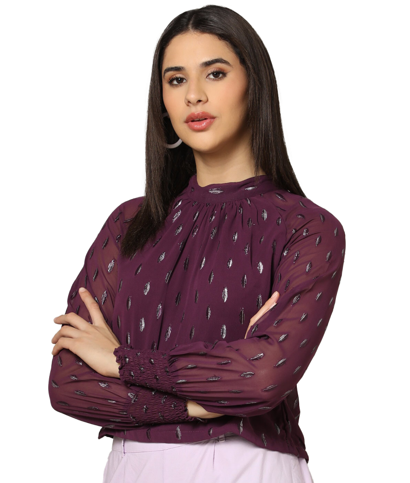 Collar Neck Top